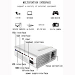 بروجيكتور LED صغير YG520 بدقة 800x480 وسطوع 1800 لومن للمسرح المنزلي، يدعم HDMI و AV و SD و USB و VGA، نسخة الهاتف المحمول، نسخة الهاتف المحمول