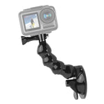 حامل مشبك بفكي شفط لكاميرات GoPro، Insta360، DJI وكاميرات الحركة الأخرى، مشبك بفكي شفط