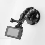 حامل مشبك بفكي شفط لكاميرات GoPro، Insta360، DJI وكاميرات الحركة الأخرى، مشبك بفكي شفط