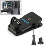 RUIGPRO مشبك تثبيت دوار بزاوية 360 درجة لحقيبة الظهر مع مسمار لـ GoPro، Insta360، DJI وكاميرات الحركة الأخرى، مشبك دوار 360 درجة