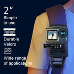 RUIGPRO مشبك تثبيت لحقيبة الظهر مع مسمار من نوع خطاف وحلقة لـ GoPro، Insta360، DJI وكاميرات الحركة الأخرى، مشبك خطاف وحلقة