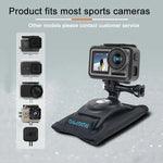 RUIGPRO مشبك تثبيت لحقيبة الظهر مع مسمار من نوع خطاف وحلقة لـ GoPro، Insta360، DJI وكاميرات الحركة الأخرى، مشبك خطاف وحلقة