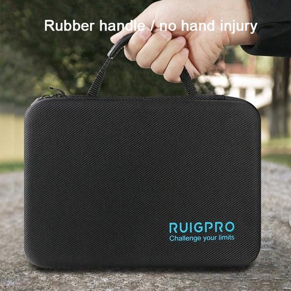 RUIGPRO صندوق محمول مقاوم للصدمات ومقاوم للماء لـ DJI Osmo Action، الحجم: 17.3 سم × 12.3 سم × 6.5 سم، صغير
