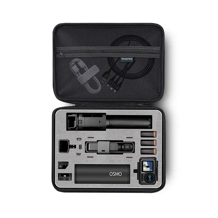 حقيبة تخزين مقاومة للماء RUIGPRO Oxford لكاميرا DJI OSMO Pocket Gimble / OSMO Action، الحجم: 30.2x20.8x7.2 سم، RG52