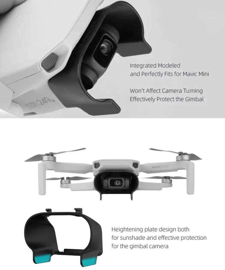 غطاء عدسة كاميرا Sunnylife MM-Q9264 مضاد للوهج لـ DJI Mavic mini / Mini 4K / DJI Mini 2 SE، لـ DJI Mavic mini