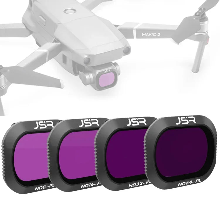 فلتر عدسة ND 4 في 1 JSR Drone ND8PL+ND16PL+ND32PL+ND64PL لـ DJI MAVIC 2 Pro، ND8PL+ND16PL+ND32PL+ND64PL