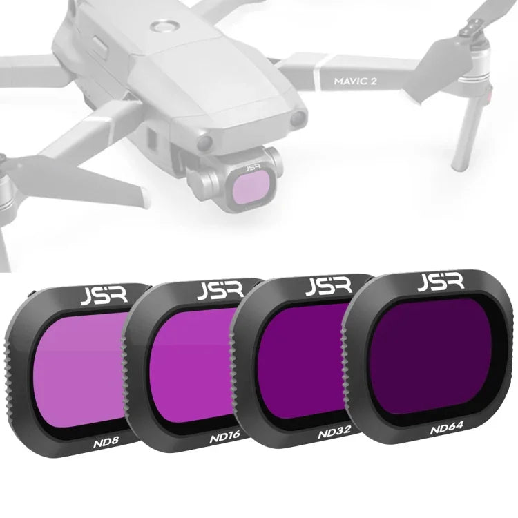 فلتر عدسة ND 4 في 1 JSR Drone ND8+ND16+ND32+ND64 لـ DJI MAVIC 2 Pro، ND8+ND16+ND32+ND64
