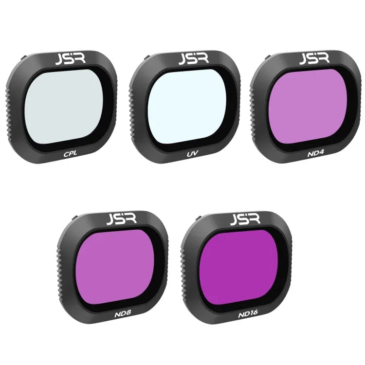 فلتر عدسة 5 في 1 JSR Drone UV+CPL+ND4+ND8+ND16 لـ DJI MAVIC 2 Pro، UV+CPL+ND4+ND8+ND16