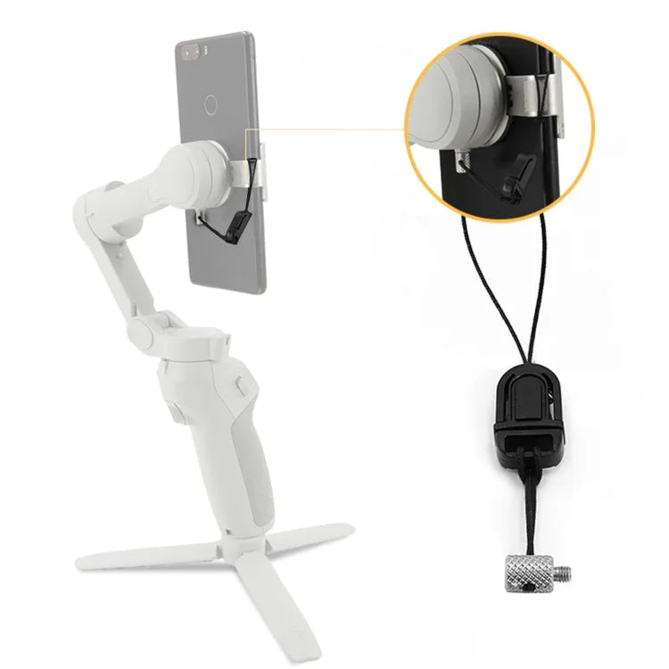 مشبك حامل هاتف STARTRC مع حبل مضاد للفقدان وحزام مضاد للسقوط لـ DJI OM4 / Osmo Mobile 3