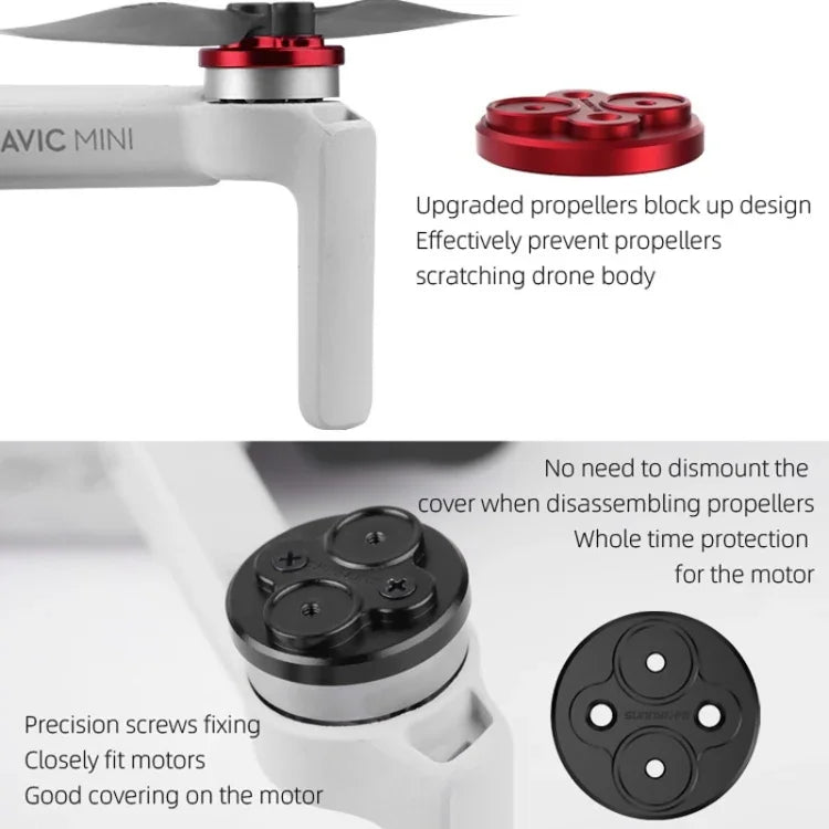 4 قطع Sunnylife غطاء حماية معدني للمحرك لـ DJI Mini 2