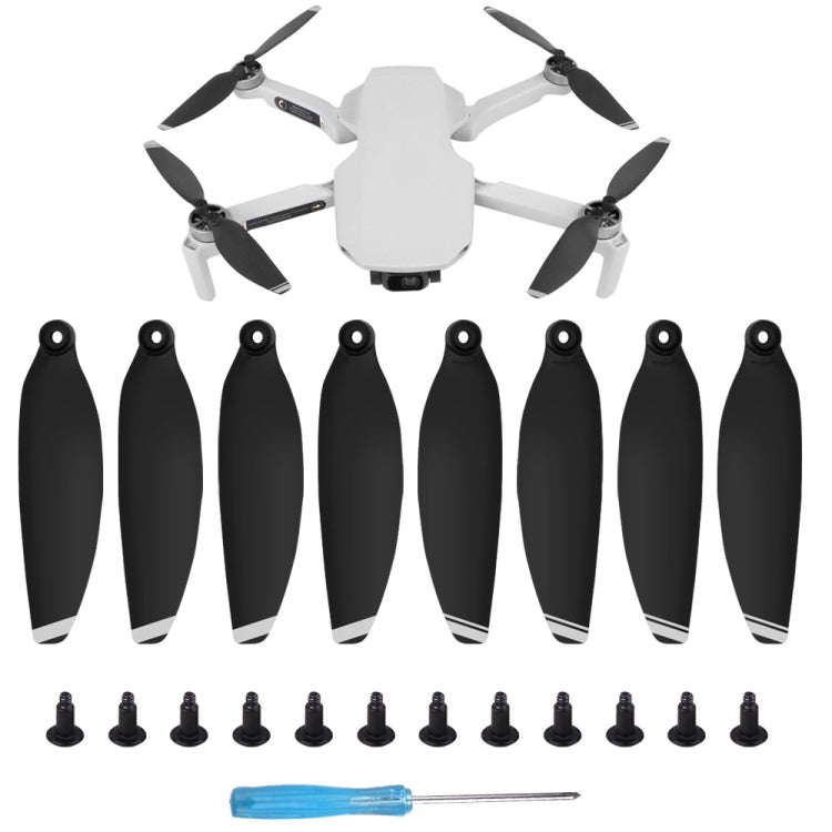 8 قطع/طقم Sunnylife 4726F مراوح جناح سريعة التحرير منخفضة الضوضاء لـ DJI Mini 2، لـ DJI Mini 2 Silver، لـ DJI Mini 2 Gold
