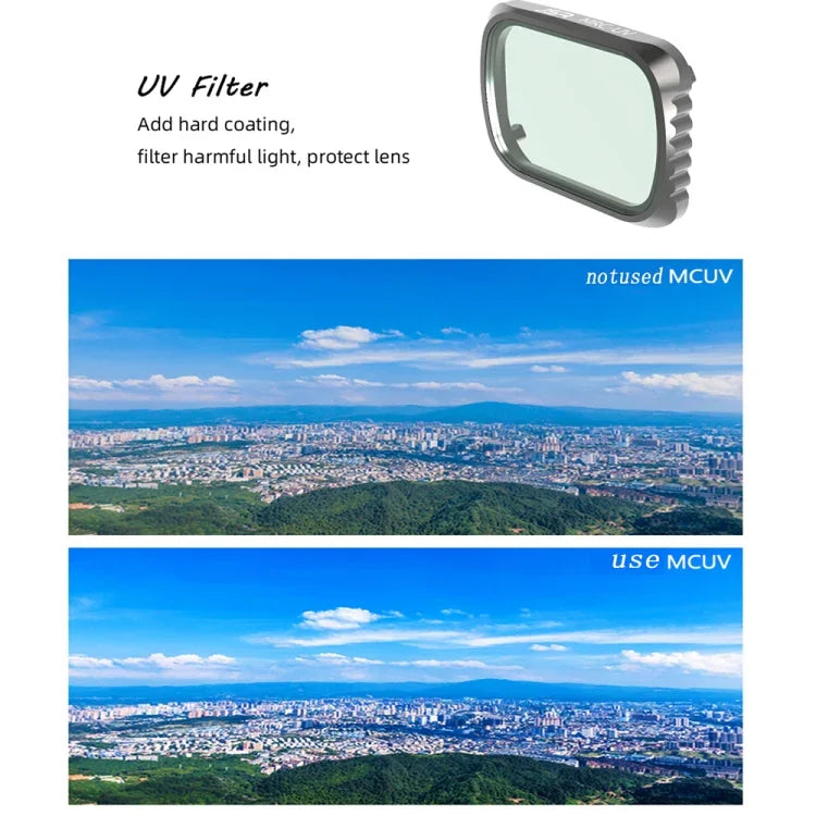 فلتر عدسة JSR KS MCUV لطائرة DJI Air 2S، إطار من الألمنيوم، MCUV