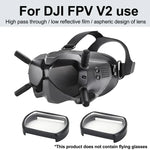 عدستان نظارات قصر نظر RCSTQ 2 قطع بدرجة 550 تصحيح الرؤية عدسة غير كروية لنظارات DJI FPV V2، 550 درجة