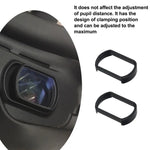 عدستان نظارات قصر نظر RCSTQ 2 قطع بدرجة 550 تصحيح الرؤية عدسة غير كروية لنظارات DJI FPV V2، 550 درجة