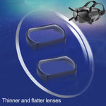 عدستان نظارات قصر نظر RCSTQ 2 قطع بدرجة 550 تصحيح الرؤية عدسة غير كروية لنظارات DJI FPV V2، 550 درجة