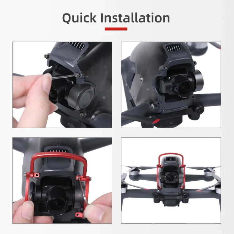 حامي صدمات من سبائك الألمنيوم مضاد للتصادم من Sunnylife FV-Q9353 لحامل جيمبال DJI FPV، FV-Q9353