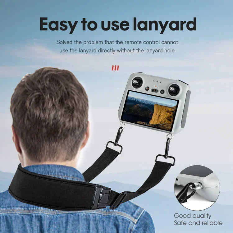 حبل رقبة STARTRC مقاوم للماء من الفوم مضاد للضياع والسقوط لجهاز تحكم DJI Mini 3 Pro عن بعد