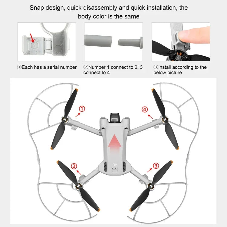 حماية مروحة طائرة STARTRC ضد التصادم لطائرة DJI Mini 3 Pro، لـ DJI Mini 3 Pro