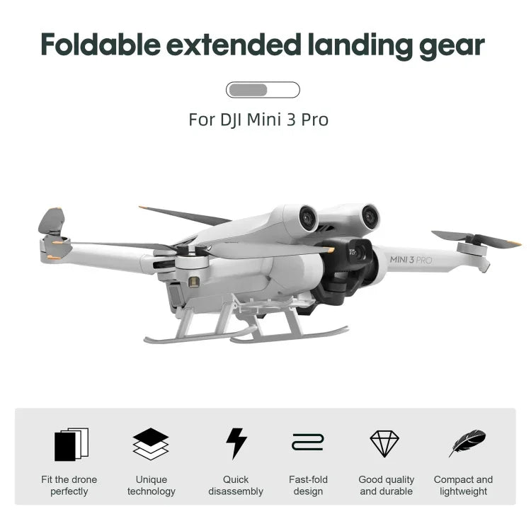 حامل تدريب STARTRC قابل للطي مضاد للسقوط والأوساخ مع معدات هبوط مرتفعة لطائرة DJI Mini 3 Pro، لـ DJI Mini 3 Pro