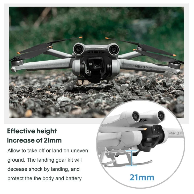 حامل تدريب STARTRC قابل للطي مضاد للسقوط والأوساخ مع معدات هبوط مرتفعة لطائرة DJI Mini 3 Pro، لـ DJI Mini 3 Pro