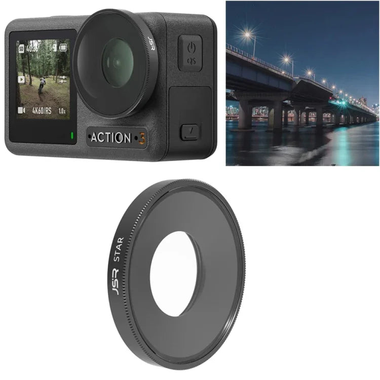 فلتر عدسة Starlight من JSR لجهاز DJI Osmo Action 3، Starlight