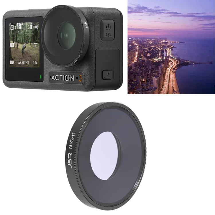 فلتر عدسة NIGHT من JSR لجهاز DJI Osmo Action 3، NIGHT