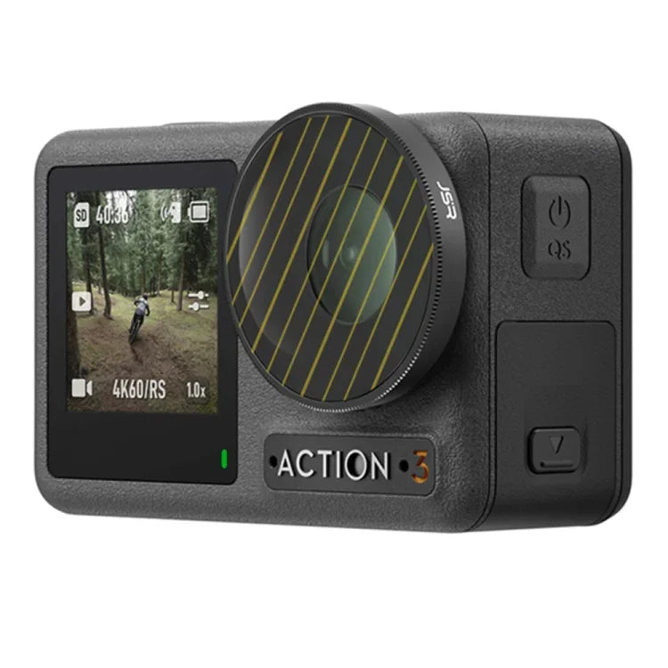 فلتر عدسة Streak Drawing من JSR لجهاز DJI Osmo Action 3، Streak ذهبي، Streak أزرق