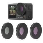 فلتر عدسة JSR 3 في 1 CPL ND8 ND16 لـ DJI Osmo Action 3، 3 في 1