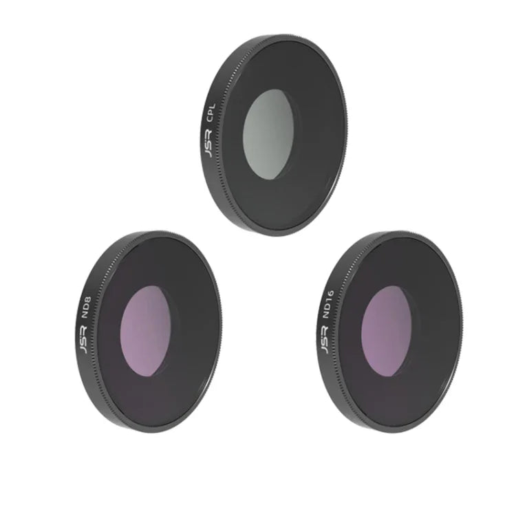 فلتر عدسة JSR 3 في 1 CPL ND8 ND16 لـ DJI Osmo Action 3، 3 في 1