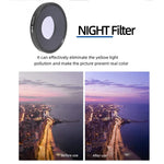 فلتر عدسة JSR 8 في 1 ستريك أزرق CPL ND8 ND16 ND32 ND64 STAR NIGHT لـ DJI Osmo Action 3، 8 في 1
