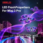 مراوح LED ملونة منخفضة الضوضاء مزدوجة لـ DJI Mini 4 Pro / Mavic Mini 3 Pro STARTRC، لـ DJI Mavic Mini 3 Pro