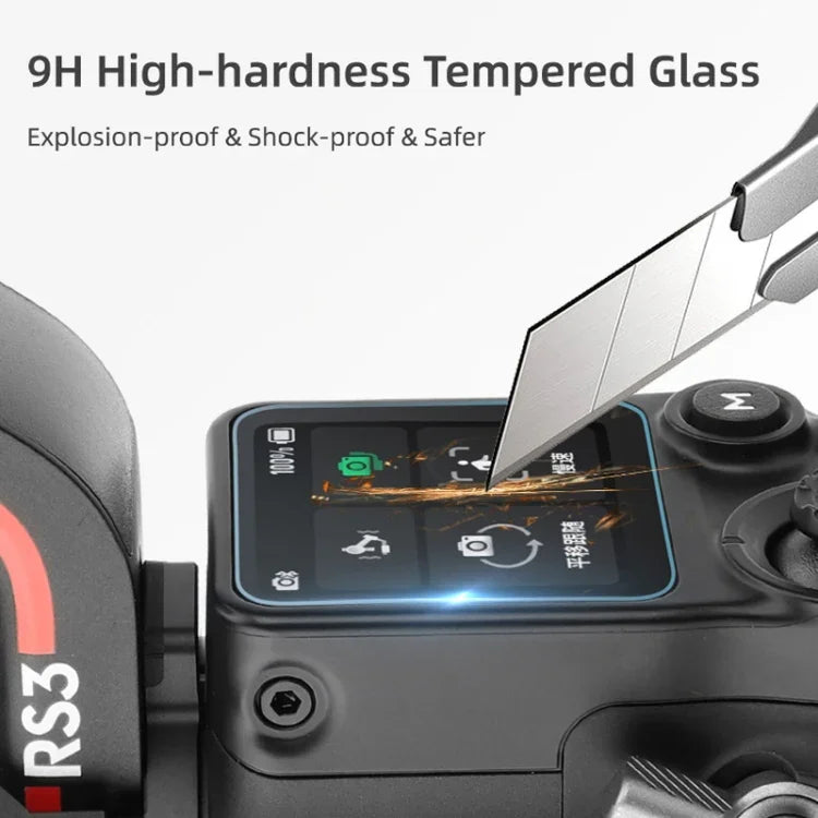 فيلم شاشة زجاجي مقوى مقاوم للانفجار لجهاز DJI RS3 / RS3 Pro، لجهاز DJI RS3 / RS3 Pro