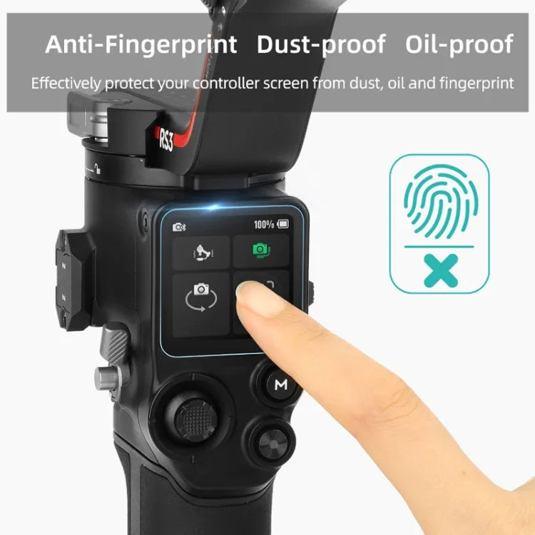 فيلم شاشة زجاجي مقوى مقاوم للانفجار لجهاز DJI RS3 / RS3 Pro، لجهاز DJI RS3 / RS3 Pro