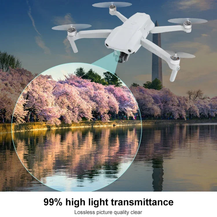 فيلم عدسة طائرة بدون طيار زجاجي مقوى مقاوم للانفجار لجهاز DJI Mavic Air 2، لجهاز DJI Mavic Air 2