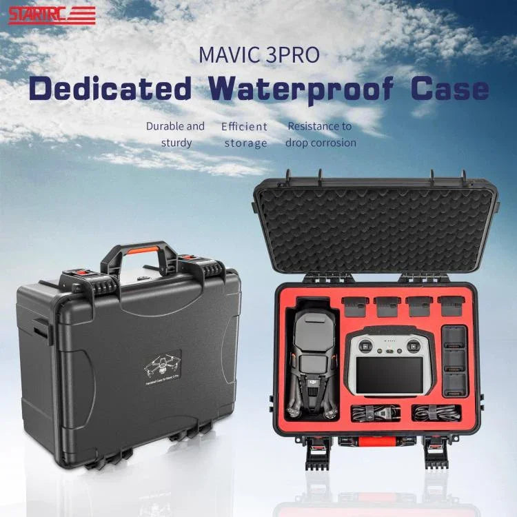 حقيبة ABS مقاومة للماء والصدمات من STARTRC لجهاز DJI Mavic 3 Pro / RC / RC Pro، لجهاز DJI Mavic 3 Pro / RC / RC Pro