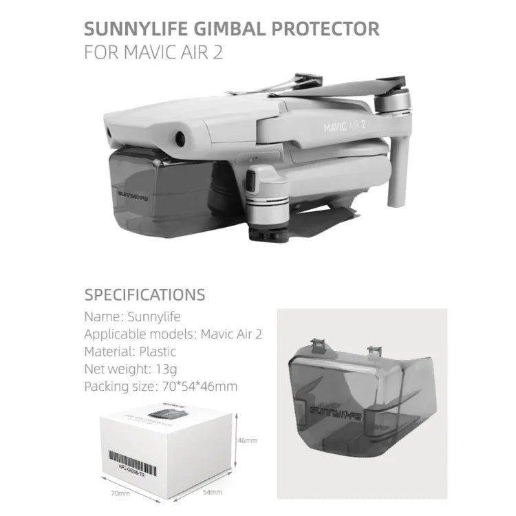 غطاء حماية عدسة كاميرا Sunnylife لطائرة DJI Mavic Air 2، لطائرة DJI Mavic Air 2