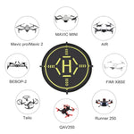 STARTRC مروحية رباعية التحكم عن بعد بسجادة وقوف محمولة قابلة للطي السريع لهبوط وطيران DJI Mavic Mini / Mavic Air 2، القطر: 56 سم، القطر: 56 سم