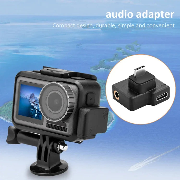 محول شحن صوتي CYNOVA C-AC-003 لـ DJI Osmo Action