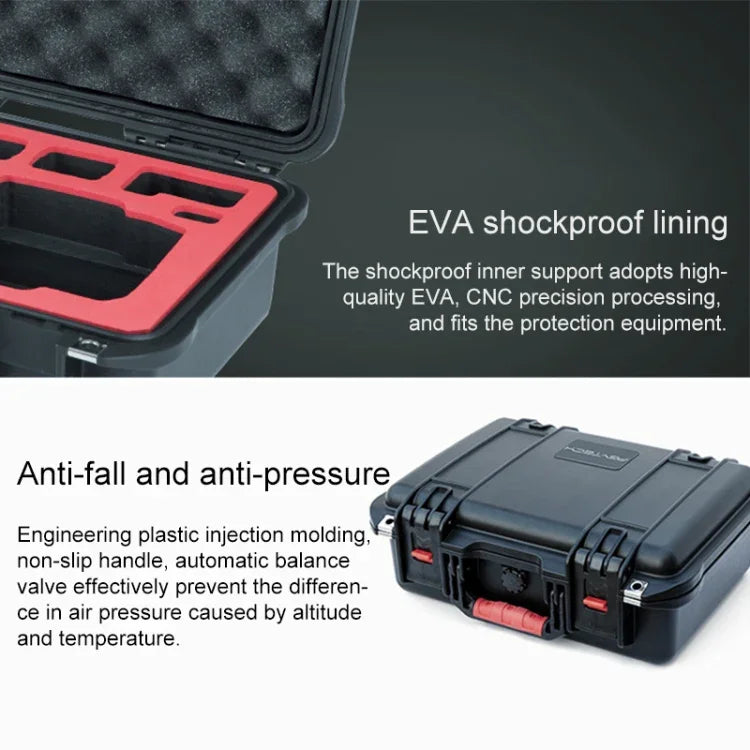 حقيبة تخزين محمولة مقاومة للماء والرطوبة وصندوق أمان من PGYTECH P-16A-037 لطائرة DJI Mavic Air 2، P-16A-037 لطائرة DJI Mavic Air 2