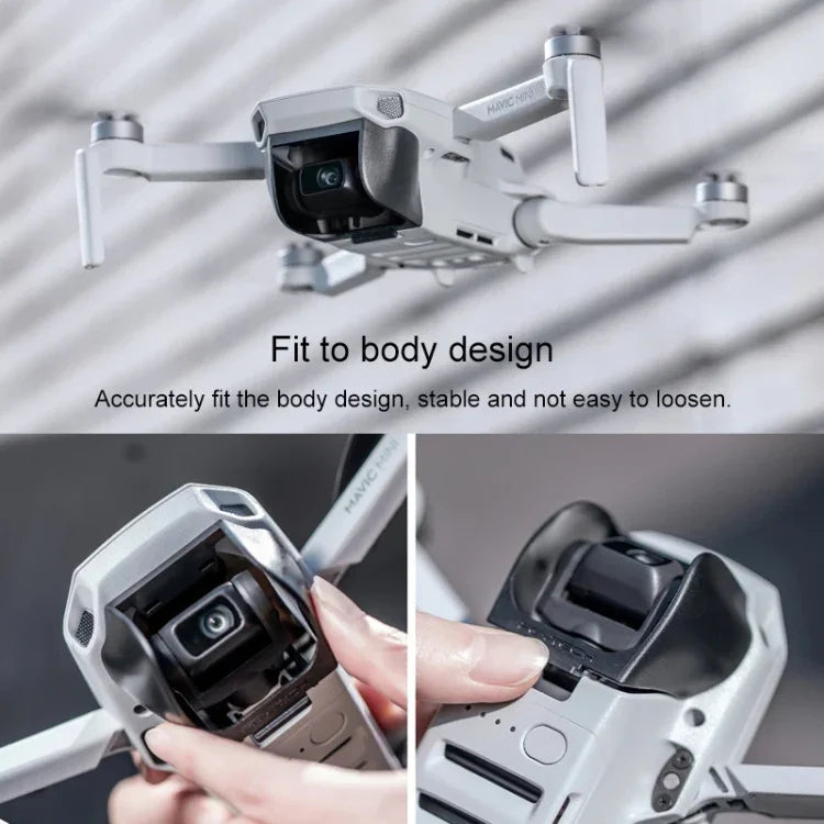 غطاء واقي عدسة كاميرا PGYTECH P-12A-023 مع واقي شمس وغطاء جيمبال لطائرة DJI Mavic Mini، لطائرة DJI Mavic Mini
