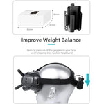 حامل بطارية Sunnylife مع إدارة كابلات ولفاف، غطاء واقي لنظارات DJI FPV V2، حامل بطارية Sunnylife