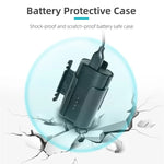 حامل بطارية Sunnylife مع إدارة كابلات ولفاف، غطاء واقي لنظارات DJI FPV V2، حامل بطارية Sunnylife