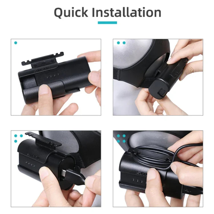 حامل بطارية Sunnylife مع إدارة كابلات ولفاف، غطاء واقي لنظارات DJI FPV V2، حامل بطارية Sunnylife