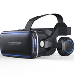 نظارات فيديو ثلاثية الأبعاد للواقع الافتراضي VR SHINECON G04E مناسبة لهواتف ذكية من 3.5 إلى 6.0 بوصة مع سماعة HiFi