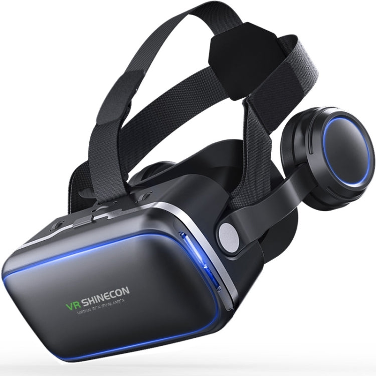 نظارات فيديو ثلاثية الأبعاد للواقع الافتراضي VR SHINECON G04E مناسبة لهواتف ذكية من 3.5 إلى 6.0 بوصة مع سماعة HiFi