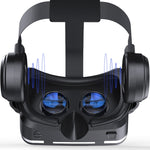 نظارات فيديو ثلاثية الأبعاد للواقع الافتراضي VR SHINECON G04E مناسبة لهواتف ذكية من 3.5 إلى 6.0 بوصة مع سماعة HiFi