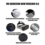 نظارات فيديو ثلاثية الأبعاد للواقع الافتراضي VR SHINECON G07E مناسبة لهواتف ذكية من 4.0 إلى 6.3 بوصة