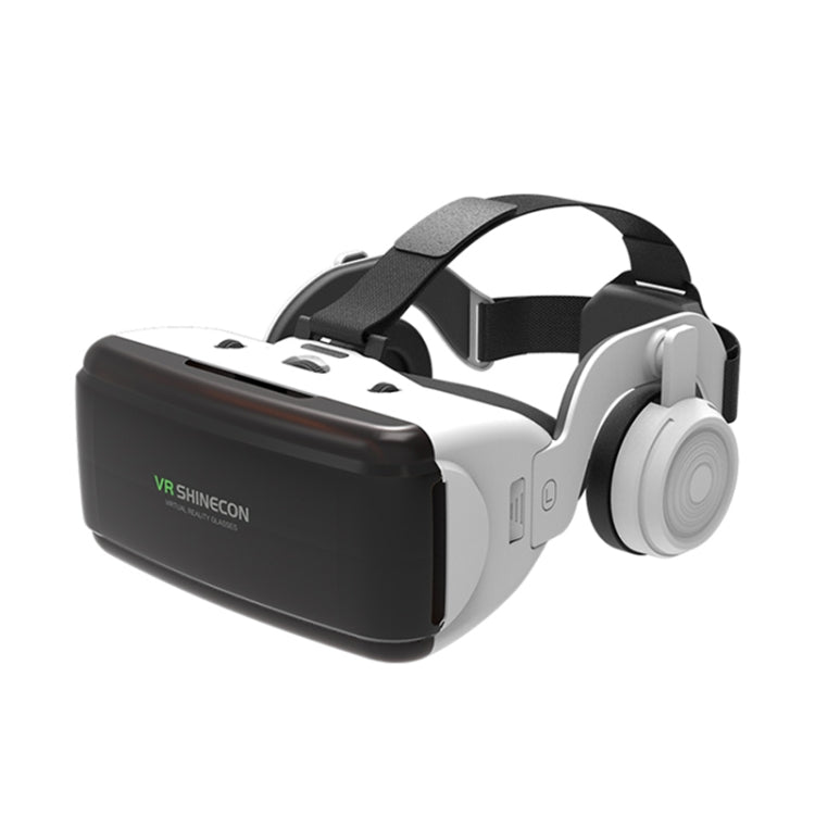 نظارات فيديو ثلاثية الأبعاد للواقع الافتراضي VR SHINECON G06E مناسبة لهواتف ذكية من 4.7 إلى 6.1 بوصة مع سماعة رأس، G06E