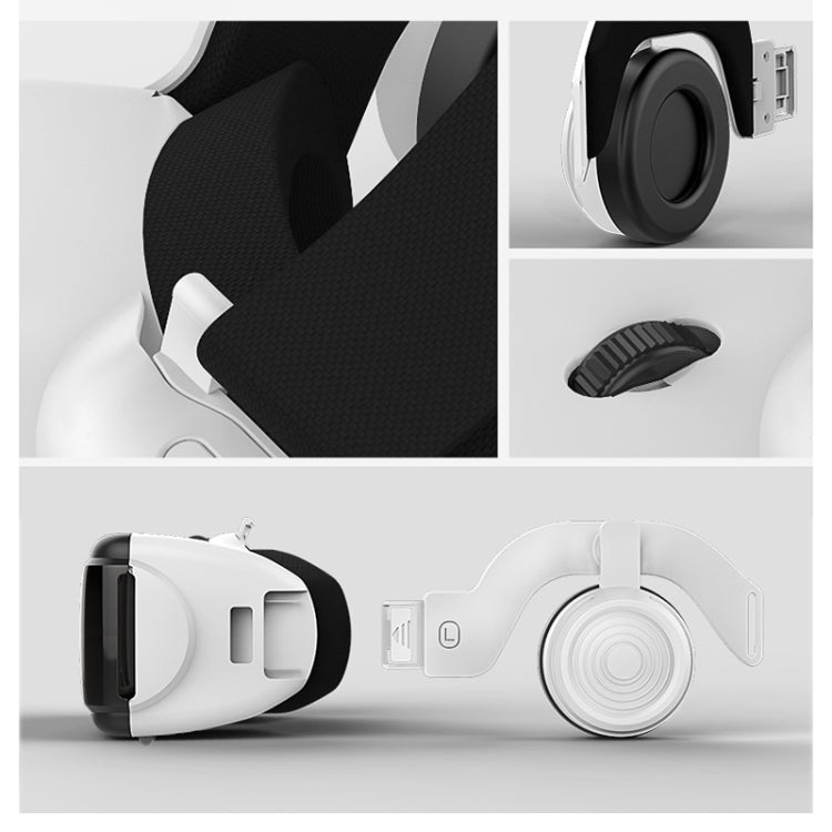 نظارات فيديو ثلاثية الأبعاد للواقع الافتراضي VR SHINECON G06E مناسبة لهواتف ذكية من 4.7 إلى 6.1 بوصة مع سماعة رأس، G06E