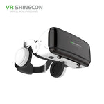 نظارات فيديو ثلاثية الأبعاد للواقع الافتراضي VR SHINECON G06E مناسبة لهواتف ذكية من 4.7 إلى 6.1 بوصة مع سماعة رأس، G06E